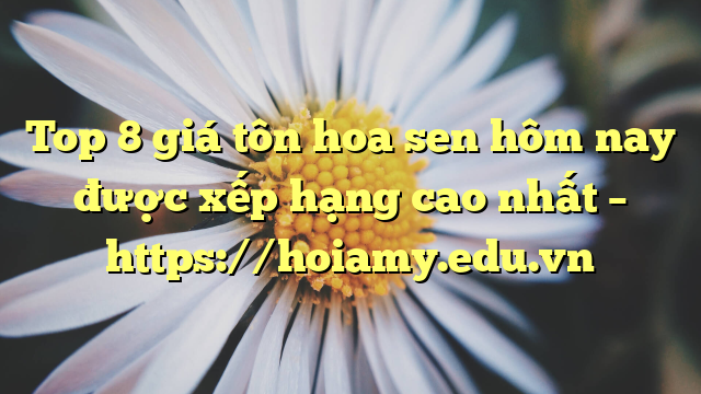 Top 8 Giá Tôn Hoa Sen Hôm Nay Được Xếp Hạng Cao Nhất – Https://Hoiamy.edu.vn