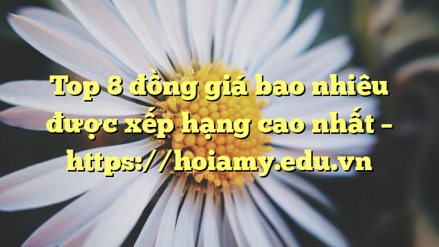 Top 8 Đồng Giá Bao Nhiêu Được Xếp Hạng Cao Nhất – Https://Hoiamy.edu.vn