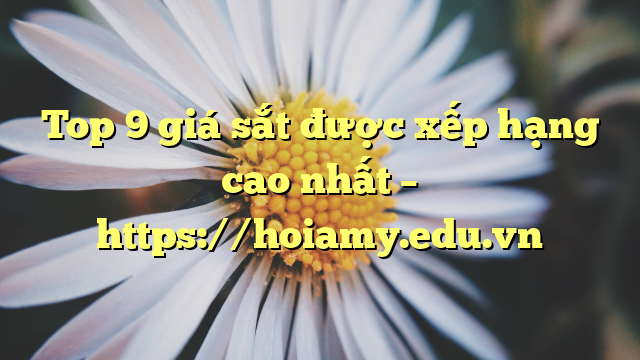 Top 9 Giá Sắt Được Xếp Hạng Cao Nhất – Https://Hoiamy.edu.vn