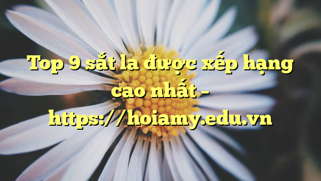 Top 9 Sắt La Được Xếp Hạng Cao Nhất – Https://Hoiamy.edu.vn