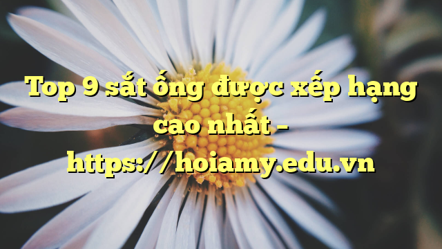 Top 9 Sắt Ống Được Xếp Hạng Cao Nhất – Https://Hoiamy.edu.vn